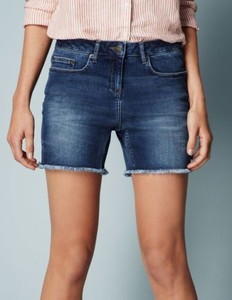 Damen Jeans Shorts High Waist Bermudas XS S M L XL ZAZOU Sommer Hose kurz YS105