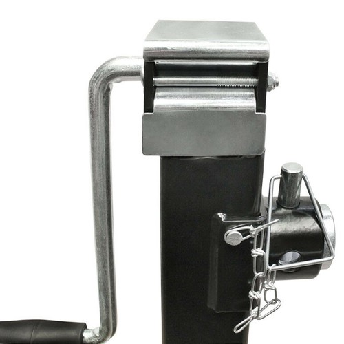 8000 lbs Square Trailer Jack Drop Leg w/ Footplate Adjustable Tube Trailer Jack - Bild 3 von 6