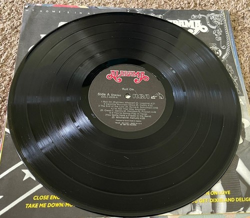 1984 Alabama LP - Roll On, RCA AHL1-4939 in Shrink w/Hype Sticker NEAR MINT - Picture 3 of 3