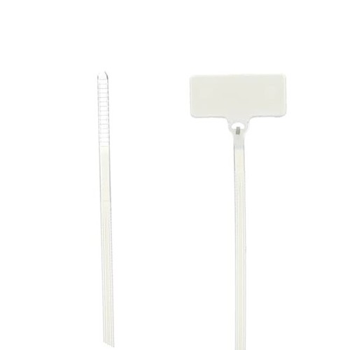 TY-53M 4" TAG Identification Cable Tie, Natural 50 LABELS PER PACK P0590555A - Picture 1 of 2