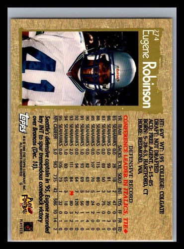 1996 Topps Football # 221 - 440 - Pick Your Card! - Picture 107 of 439