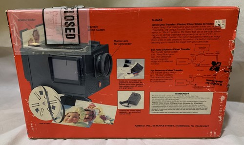 Ambico All-in-One VIDEO TRANSFER Model V-0652 - Film - Slides - Photos NEW - Picture 2 of 4