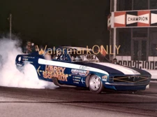 "Harry Schmidt" "Blue Max" 1969 Ford Mustang NITRO Funny Car PHOTO! #(4)
