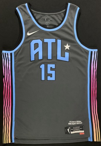 NWT Nike Tiffany Hayes Atlanta Dream #15 Charcoal Grey WNBA Rebel Jersey 48 L - Picture 3 of 7