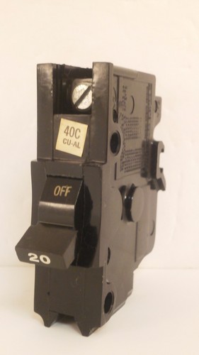 FEDERAL PACIFIC / FPE CIRCUIT BREAKER 1POLE/20A/120V NB120 - Picture 2 of 4