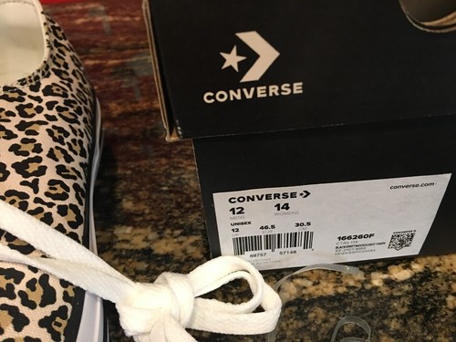 NEU Herren Converse Chuck Taylor All Star Leopardenmuster Schuhe, Größe 12 - Bild 5 von 5