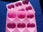 Heart Chocolate Mould 3D shapes ideal for chocolate bombs 2PCs Silicone