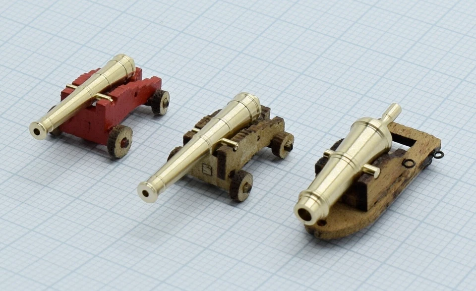 Brass gun barrel 1:100 - 68pnd Carronade - Bild 3 von 4