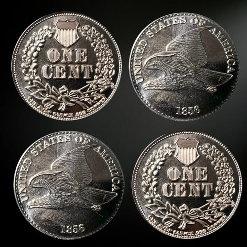 FOUR (4) -1 OZ 1856 Flying Eagle Cent Round .999 Pure Copper Bullion (BU) - Picture 1 of 4