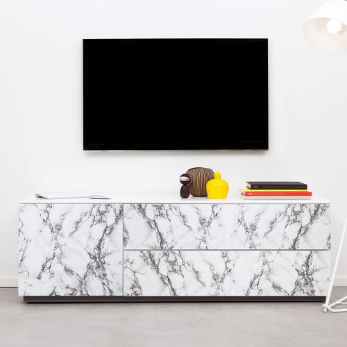 10ft-32ft Vinyl Marble Wallpaper Self Adhesive Kitchen Counter Top Cabinet Wrap - Picture 131 of 145