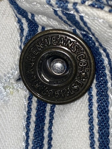 Vtg Ralph Lauren Jeans Company Denim Striped Jacket Women's L - Picture 3 of 13