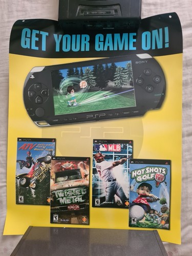 SONY PSP Promotional Store Display THICK CARD Poster Wall Scroll NEW PROMO - Picture 2 of 2