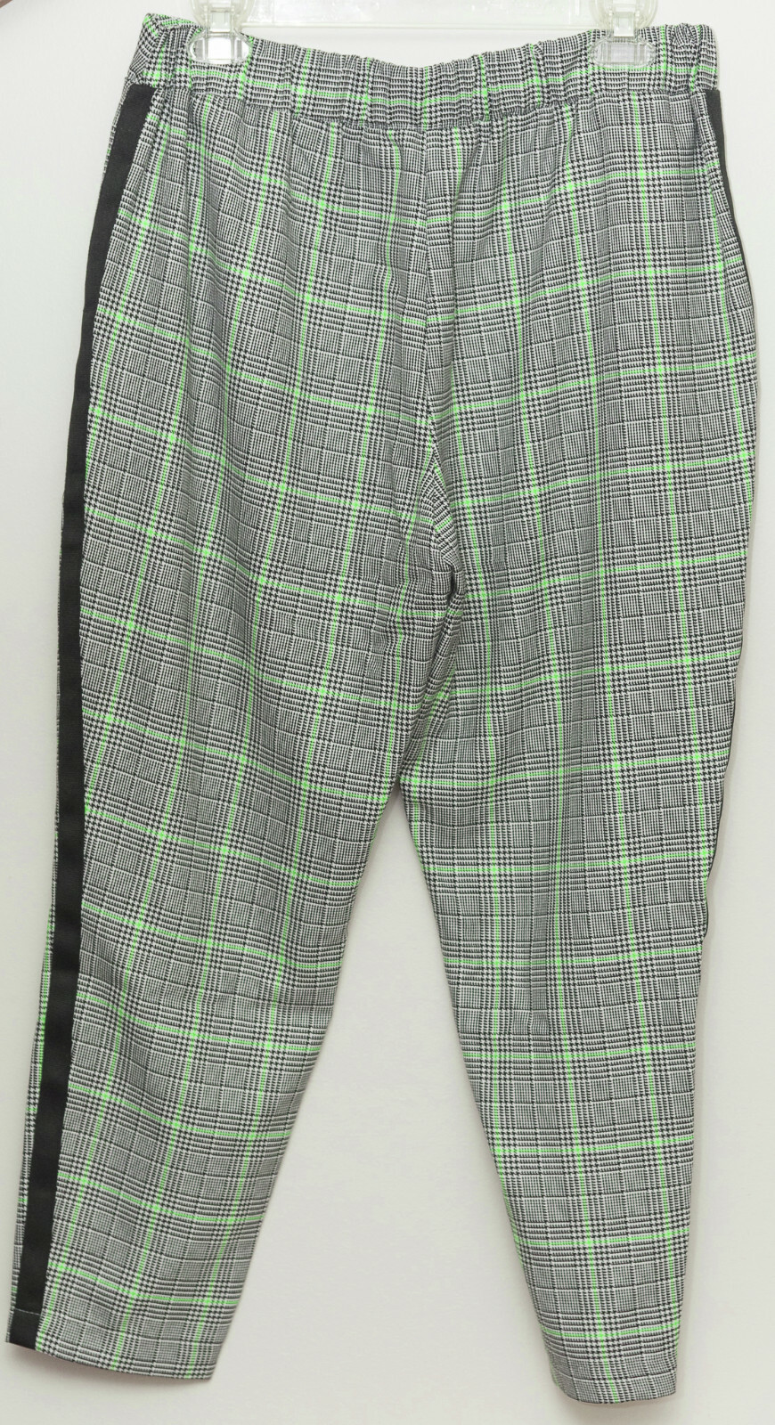 NWT PRIMARK WOMENS PLAID ANKLE PANTS GRAY GREEN SZ 10 $120 image 4