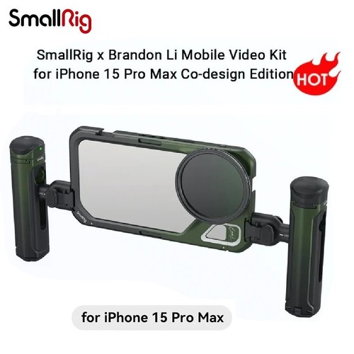SmallRig x Brandon Li Mobile Video Handheld Kit for iPhone 15 Pro Max W/ Filter - 第 1/8 張圖片