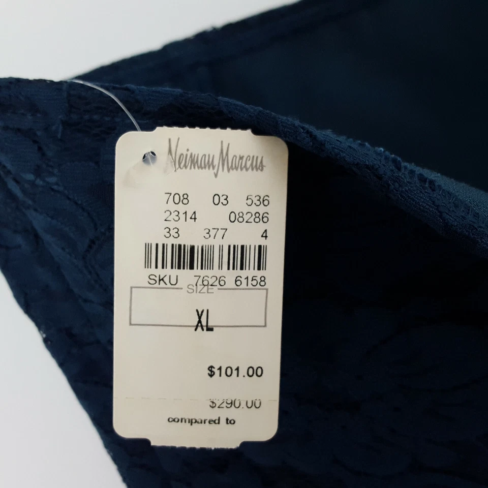 NUEVO Vestido formal Maria Bianca Nero sin tirantes para mujer XL acordeón plisado verde azulado oscuro Foto 2 de 4