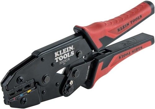 Ratcheting Wire Crimper Tool for 10-22 AWG Insulated Terminals, Ergonomic Grip - Picture 8 of 11
