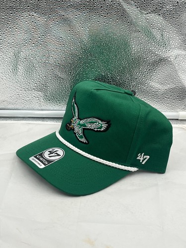 Philadelphia Eagles NFL '47 Throwback Green Rope Hitch Snapback Adjustable Hat - Picture 2 of 5