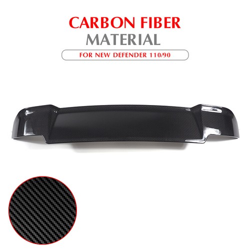 Alerón de techo trasero de carbono real para Land Rover Defender L663 90 110 2020+ tapa de ala - Imagen 10 de 13