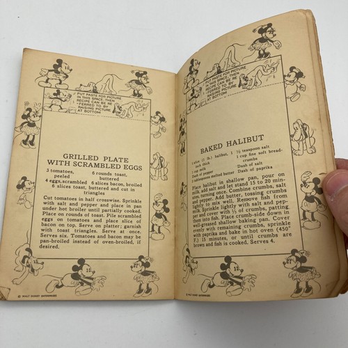 Vintage 1930s Walt Disney Mickey Mouse Recipe Scrap Book Saylors Bread No Cards - Picture 16 of 18