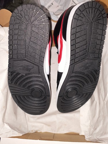 Nike Air Jordan 1 Mid Bred Toe 554724-079 Lifestyle Sneaker - Picture 4 of 6