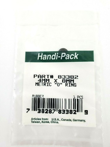 Lot of 16 Handi-Pack 83382 4mm x 8mm Metric O Rings - Picture 2 of 7