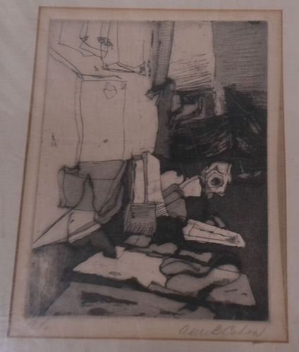 Original Signed Etching by Alice B. Cohen - Contemporary Abstract Art - Limited - Picture 2 of 12