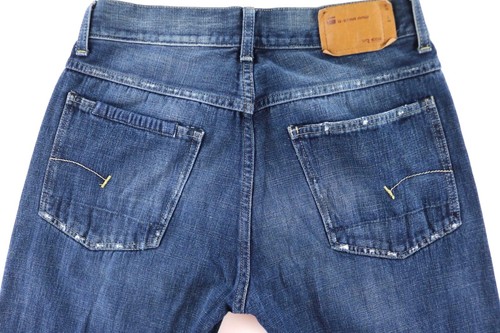 et vrac star Jeans ourlet larges en détresse Bouton Mens pour 32 Fly X jambes larges G en qfntY