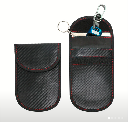 Large 3 x Signal Shielding Bag Car Key Fob RFID Signal Blocking Anti-Theft Pouch - Picture 2 of 5