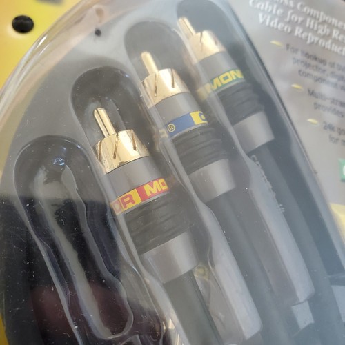 Monster Cable, Component Video Cable, 6 Ft, MV2CV-2M, BRAND NEW, Sealed. - Picture 2 of 4