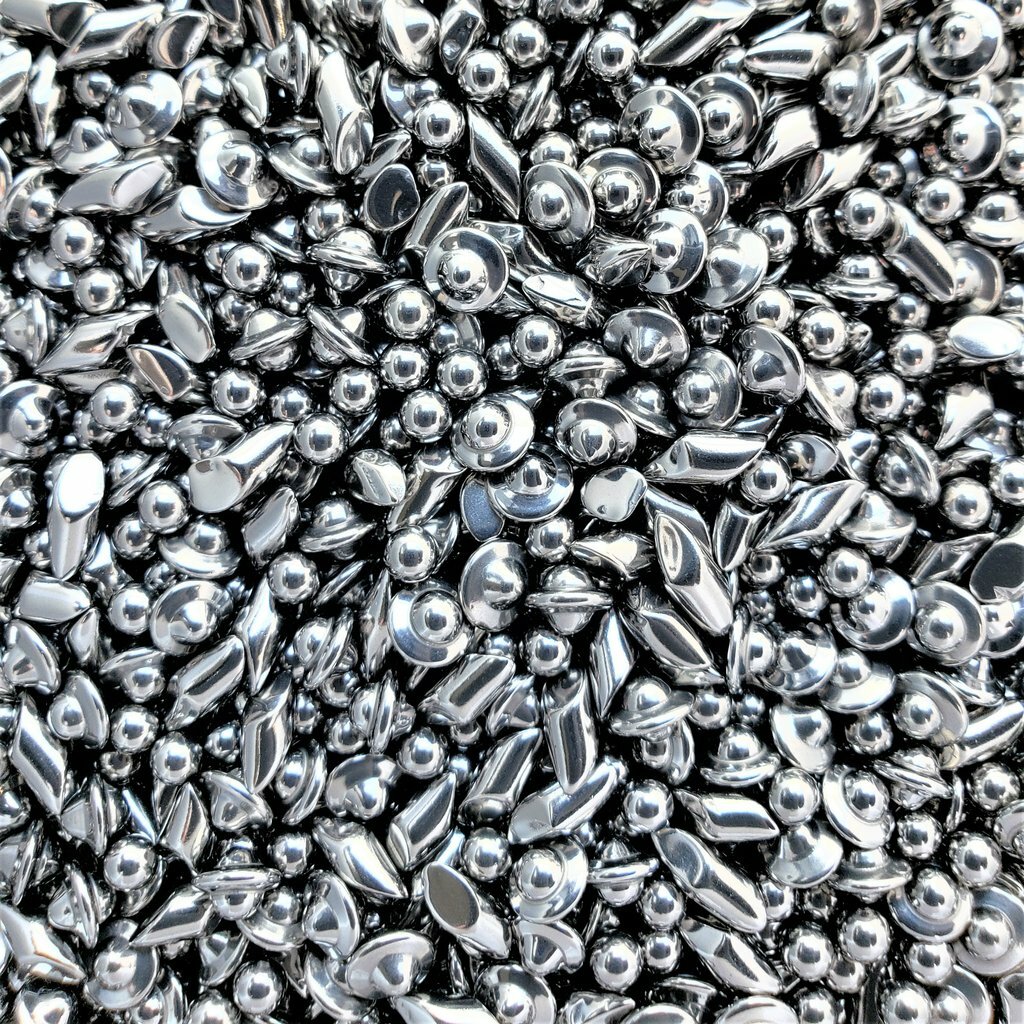 2 LB Stainless Steel Tumbling Media Shot Jewelers Mix 3 Shapes Tumbler Finishing