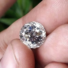 1 CT Natural White Diamond Portuguese Cut Round Shape VVS1 D Grade Certified S12
