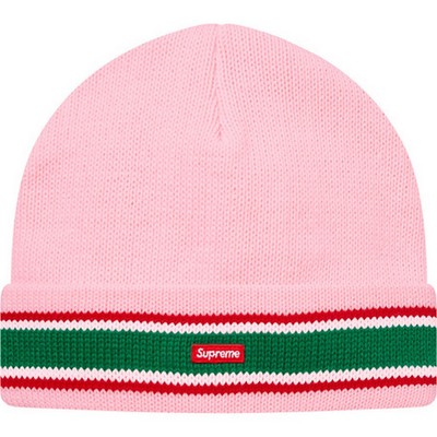 pink supreme beanie