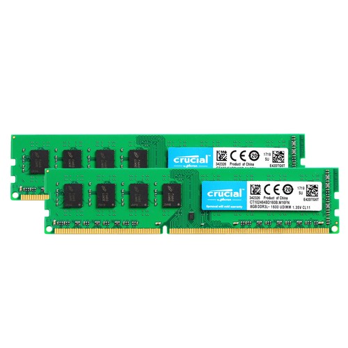 Crucial 16GB 2x 8GB PC3-12800 Desktop DDR3 1600 MHz 2RX8 DIMM RAM Memory RAM 16G - Picture 5 of 10