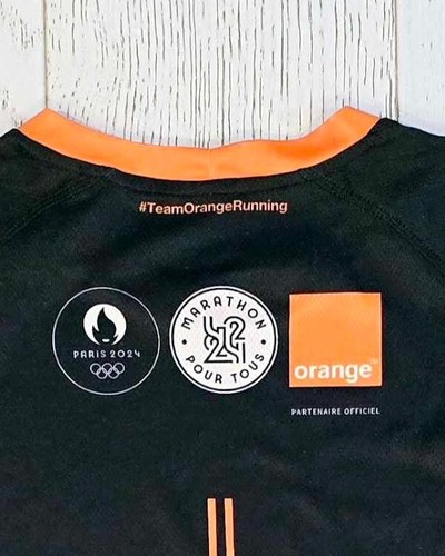 T-shirt Marathon Pour Tous Paris 2024 - Jeux Olympiques Équipe France - Très Bon état