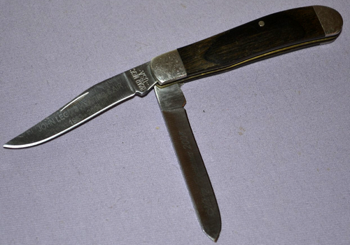 Bear MGC 3 Dot 2 Flat Blade Trapper Rosewood Handle Folding Knife USA--Excellent - Picture 7 of 12