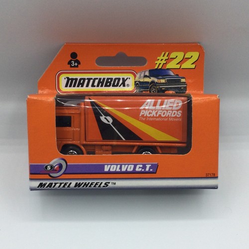 Matchbox Mattel Wheels #22 Volvo C.T Allied Pickfords Orange MIB - Picture 5 of 5