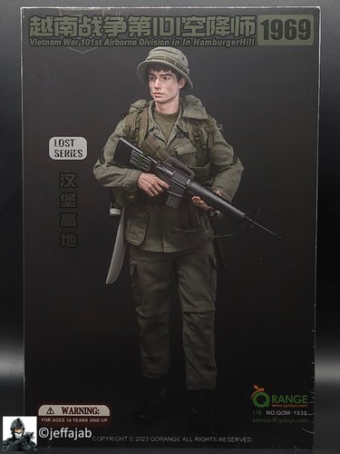 1:6 QOrange Vietnam War 101st Airborne Division Hamburger Hill 1969 12" Figure - Picture 2 of 18