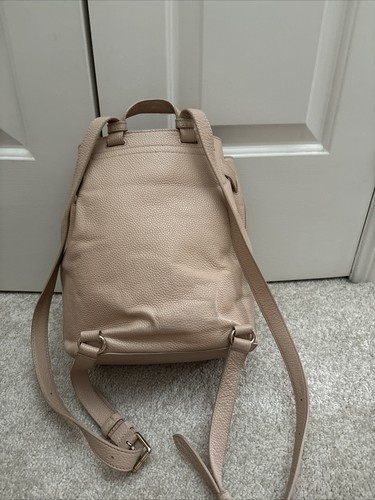Reduced To Sell! Oroton Nude Beige( Musky Pink) Leather Backpack Cost $500 - Picture 7 of 10