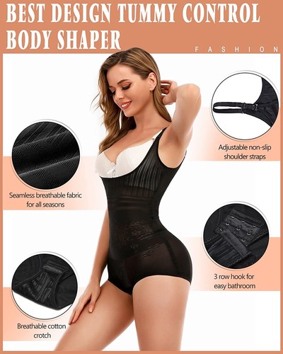 Body Shaper for Women Tummy Control Shapewear Fajas Colombianas Waist Trainer HG - Picture 4 of 20