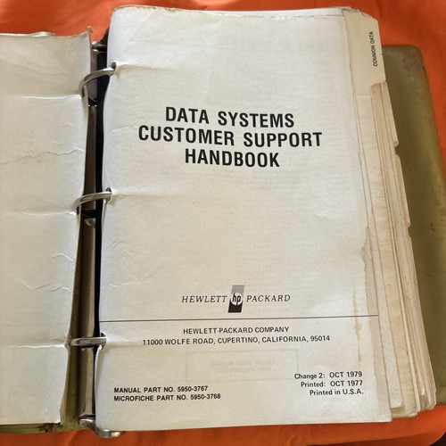 Hp 5950-3767 Data Systems Customer Support Handbook For Hp 2100 Used - Picture 4 of 8