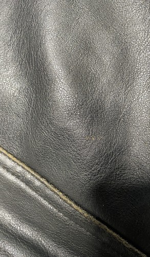 Vintage Anchor Blue Faux Leather Jacket Mens Large Motorcycle Full Zip - Picture 17 of 18