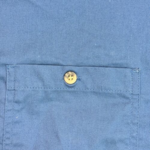 Carhartt Tradesman Shirt Blue Short Sleeve Button Up Bill's Plumbin Men's Size M - Picture 5 of 11
