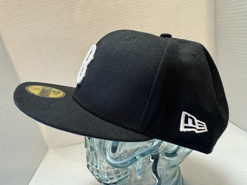 Boston Red Sox BOS MLB Authentic New Era 59FIFTY Fitted Cap - B/W 5950 Hat - Picture 2 of 7