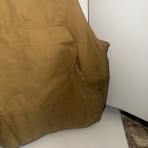 VTG SafTBak Bird Hunting Vest Mens Brown Zip Gamebird 1960s Canvas Shell Pocket - Picture 4 of 14