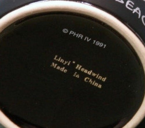 VTG Black Ceramic Mug Planet Hollywood Myrtle Beach Moon & Star Design 8 oz. Cup - Picture 6 of 9