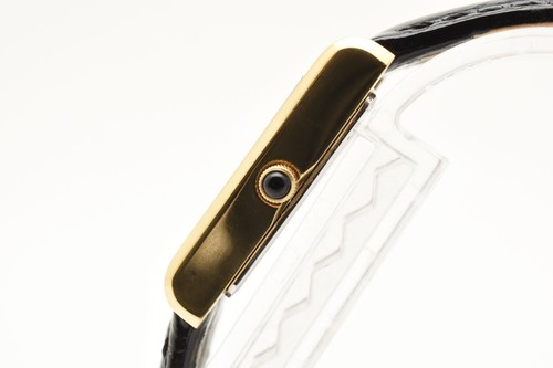 ▶️【N MINT】 SEIKO V115-0BD0 Solar Tank Gold Case Black Band Womens Watch JAPAN - Picture 10 of 16