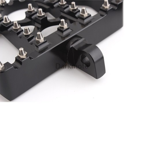 MX Foot Pegs Rests Pedals Floorboards Black Triangle For Harley Dyna Road King - Bild 7 von 12