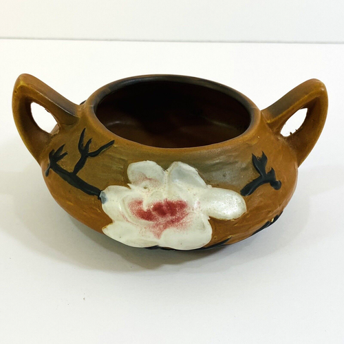 Roseville Magnolia Art Pottery Teapot Sugar Bowl Creamer Tea Set 04 Terracotta - Picture 14 of 18
