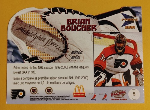 Juego de fusiones de red lateral de guante de prisma McDonalds 2000-01 (1-6) Roy Brodeur casi nuevo-como nuevo A2 - Imagen 12 de 14