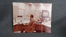 1960s Early 70's Photo of Dam Control Room Computer & Accessories  8.5 x 11"